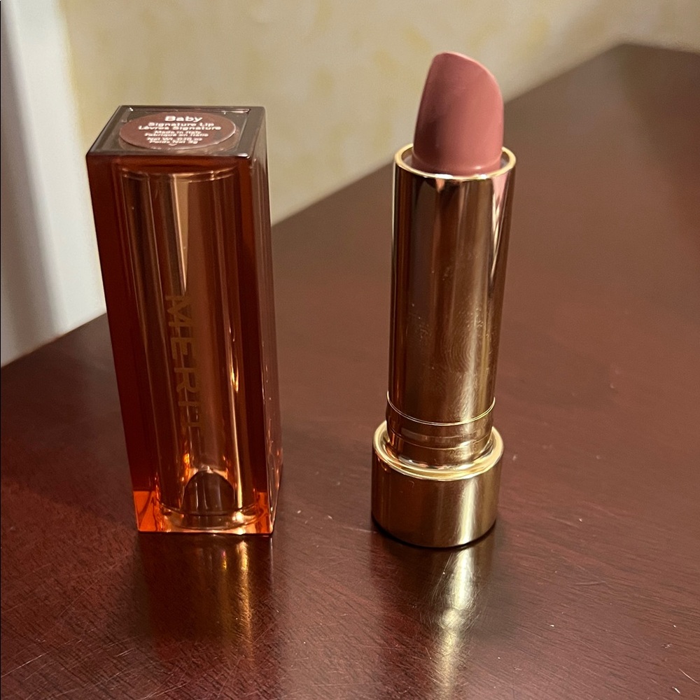 Merit Signature Lip lightweight lipstick in Baby